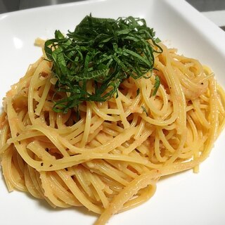 簡単☆めちゃ旨っ！明太子パスタ